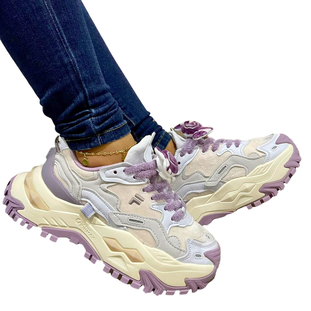 Tenis fila tractor original mujer color morado beige comprar en tienda onlineshoppingcenterg colombia centro de compras en linea